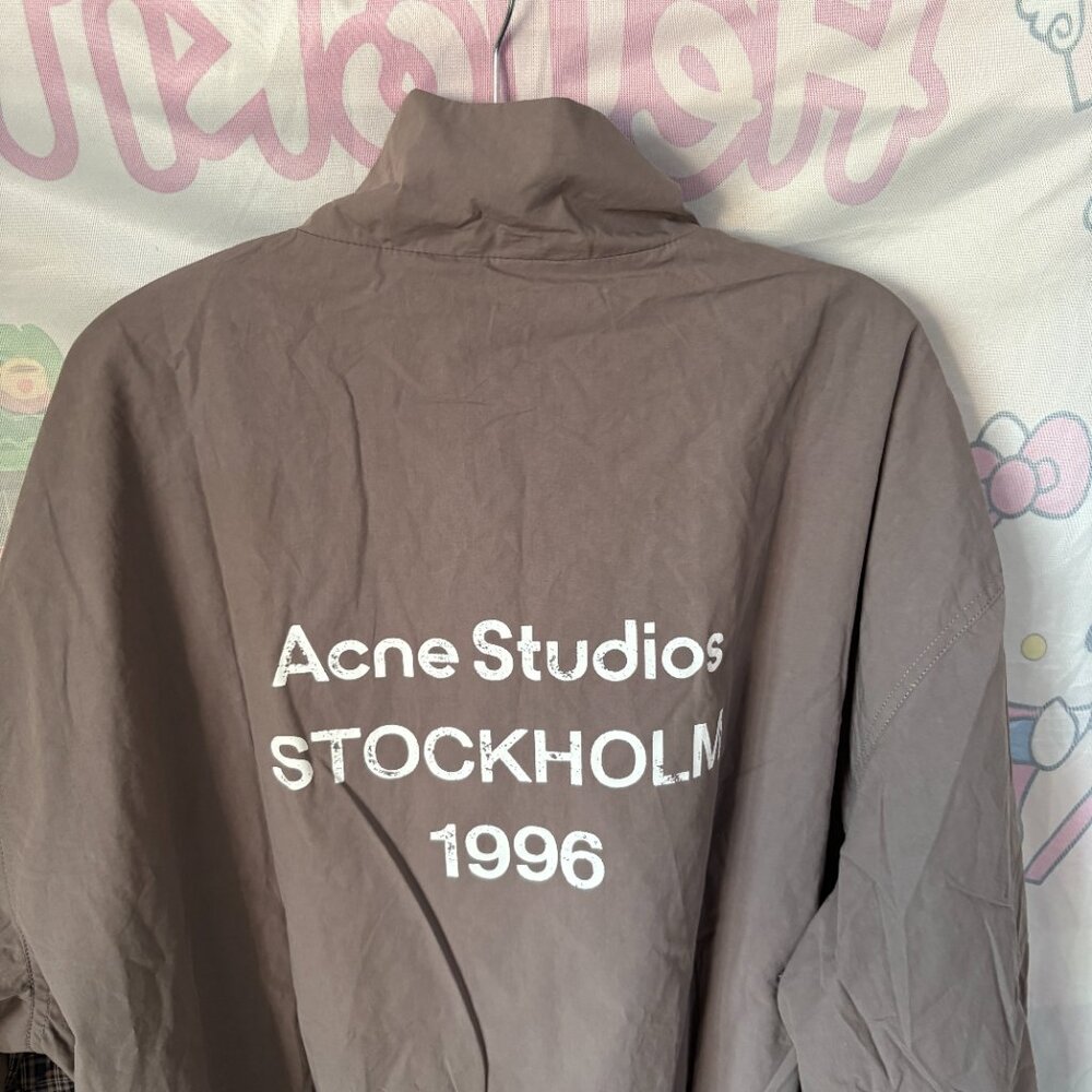 Acne Studios Plaid Patchwork Stand Collar Jacket … - image 7